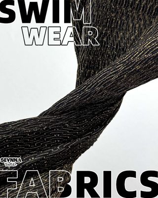 Хлороустойчивая, экологически безопасная купальная ткань с 69% переработанного нейлона, 20% люрекса и 11% спандекса