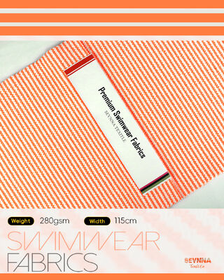 Премиальная текстурированная купальная ткань из 95% переработанного полиэстера + 5% спандекса, вес 280 грн и высокая проницаемость для купальных костюмов