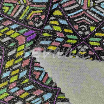 Плотность Jacquard трикотажная двойная трикотажная ткань Лето / осень носить переработанные полиэстерные волокна