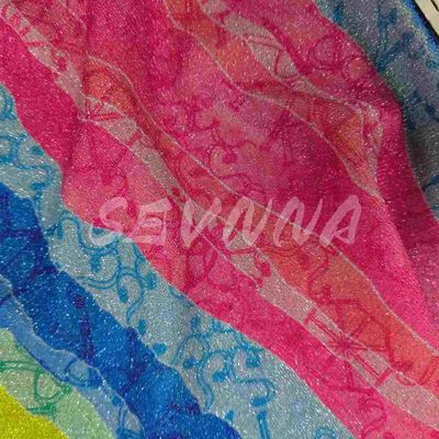 Мягкая плотность двойная вязаная ткань в стильном Jacquard стиле с переработанными волокнами