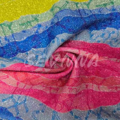 Мягкая плотность двойная вязаная ткань в стильном Jacquard стиле с переработанными волокнами