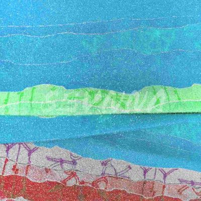Мягкая Jacquard переработанная полиэстерная двойная вязаная ткань для удобного стильного ношения