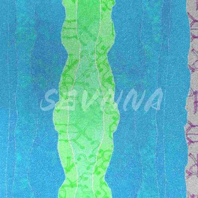 Мягкая Jacquard переработанная полиэстерная двойная вязаная ткань для удобного стильного ношения