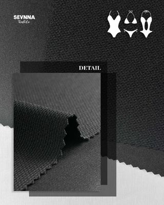 Альтернативы для плавательных тканей с текстурой: 81% переработанный нейлон, 19% спандекс для экологичных купальников