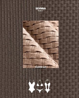 105 см переработанная нейлоновая ткань двойного переплетения со спандексом, 360 г/м²