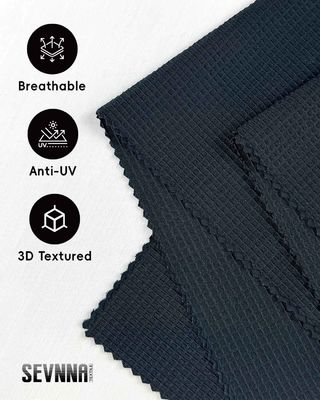 Ткани для бега шириной 160 см с защитой от ультрафиолета 50+ и переработанным полиэстером для высокоэффективной спортивной одежды