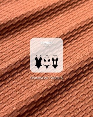 Премиальная текстурированная купальная ткань шириной 130 см, весом 250 г и переработанным нейлоном для высокопроизводительных купальных костюмов