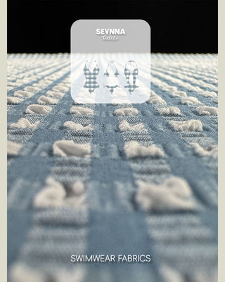 Премиальная текстурированная ткань для купальников шириной 115 см, плотностью 170 г/м², со стильным текстурным узором для купальных костюмов