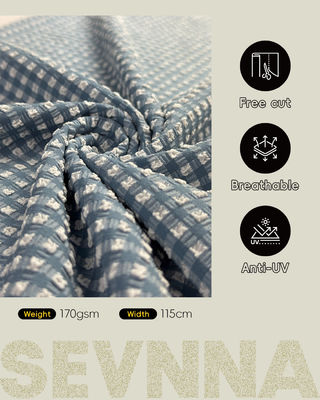 Премиальная текстурированная ткань для купальников шириной 115 см, плотностью 170 г/м², со стильным текстурным узором для купальных костюмов