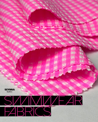 Переработанная ткань для купальников: 48% нейлон, 46% полиэстер, 6% спандекс, ширина 120-130 см, плотность 170 г/м² для экологичных купальников