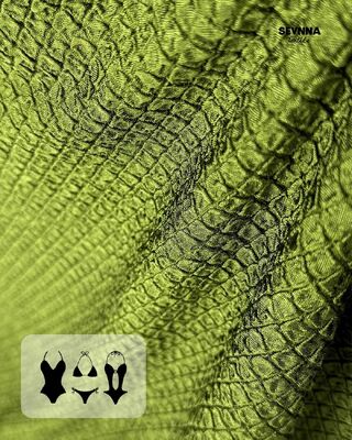 Ткань для купальников из переработанного сырья, устойчивая к хлору, быстросохнущая, 285 г/м², для экологичных купальников