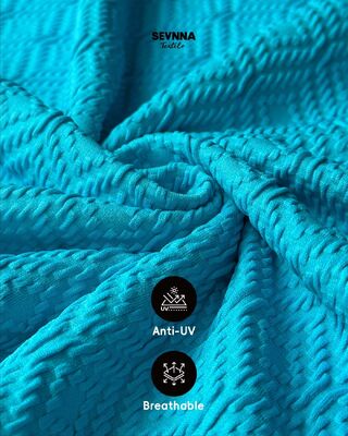 Текстурированная ткань для купальников UPF 50+ с высокой устойчивостью к хлору и 93% переработанного нейлона для прочных купальников