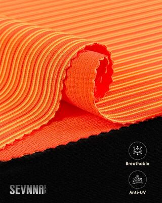 High Breathability Quick-Drying Activewear Knit Fabric with Recycled Nylon Fiber for Athletic Wear