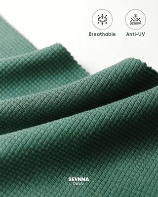 Ткань для купальников с высокой эластичностью и текстурой, содержащая 95% органического хлопка и 5% спандекса, с высокой стойкостью цвета