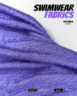 86% переработанный нейлон UPF 50+ 245гм Текстурированная купальная ткань для высокопроизводительных купальных костюмов и спортивной одежды