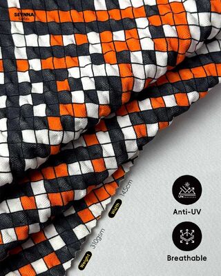 Ткань для плавания с высокой цветостойкостью с защитой от солнца UPF 50+ и 95% переработанного нейлона