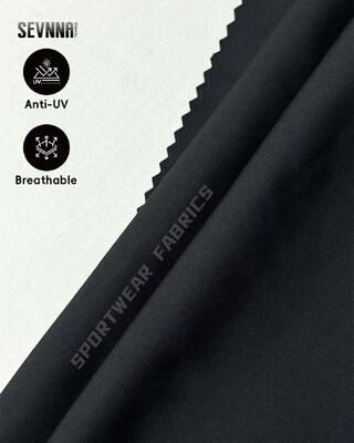 Высокопроизводительная велосипедная ткань с УФ-защитой и весом 190 гг. Изготовлена из 79% переработанного полиэстера + 21% спандекса