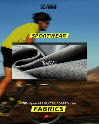 High Elasticity Stretch Lycra Fabric with Moisture Wicking UV Protection and Lightweight Comfort for Activewear
