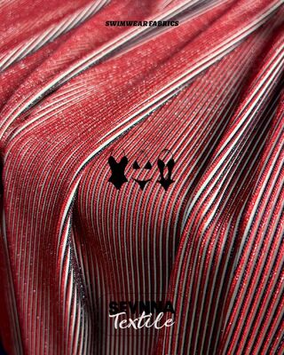 Men Recycled Swimwear Fabric Made With 79 Recycled Polyester 3 Metallic Silver 18 Spandex Ideal For Sustainable Swimwear Production