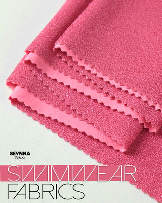 Экологически чистые купальные костюмы из ткани шириной 150 см Серебряные Lurex и GRS сертифицированы для устойчивых купальных костюмов