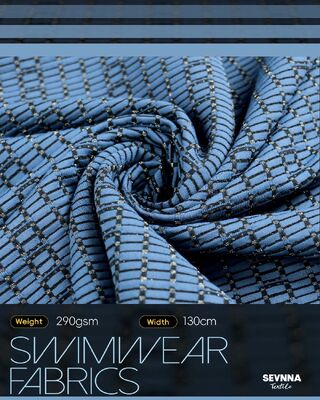 Экологичная переработанная ткань для купальников плотностью 290 г/м², прочный материал для летних купальников