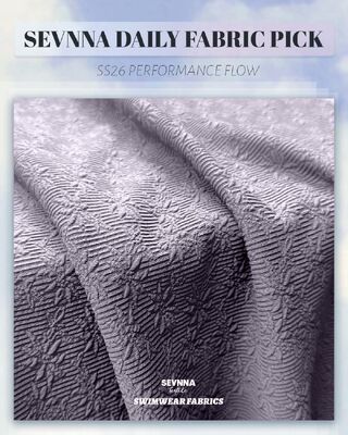 320 г/м² текстурированная ткань для купальников с UPF 50+ и высокой устойчивостью к хлору для долговечной одежды для плавания