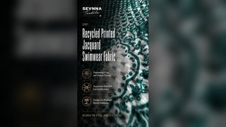 Ткань для купальников премиум-класса из переработанных материалов, экологичная и долговечная